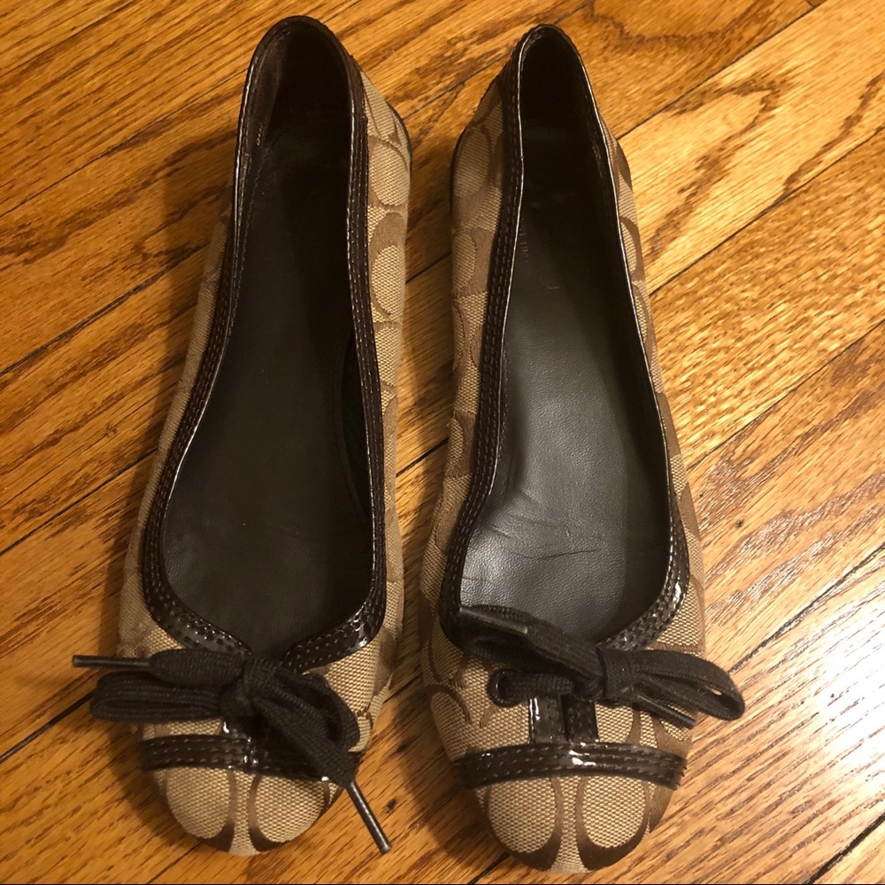 Coach monogram ballet flats